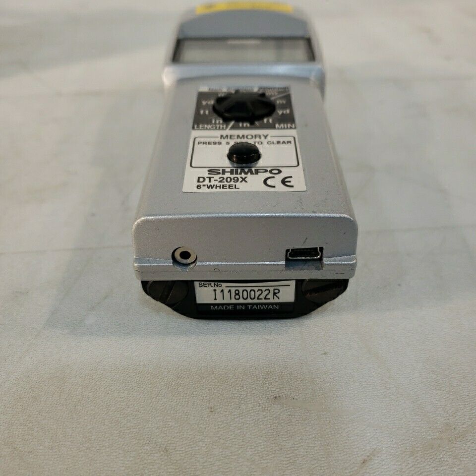 Shimpo DT-209X Handheld Tachometer w/ Contact Wheel, Software, Manual, Tips etc