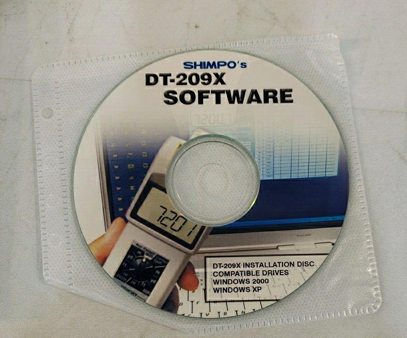 Shimpo DT-209X Handheld Tachometer w/ Contact Wheel, Software, Manual, Tips etc