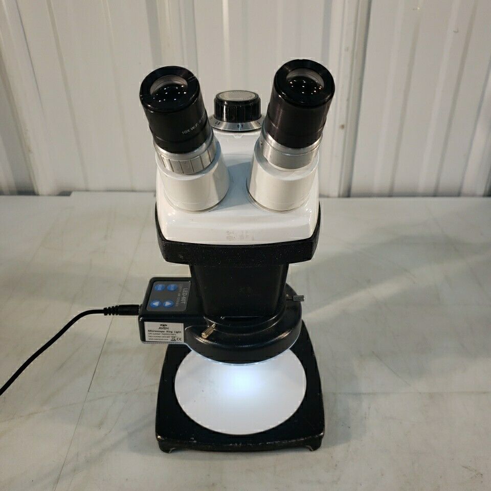 Bausch & Lomb StereoZoom 4 Microscope Range 0.7x-3x w/ Stand & Aven Ring Light