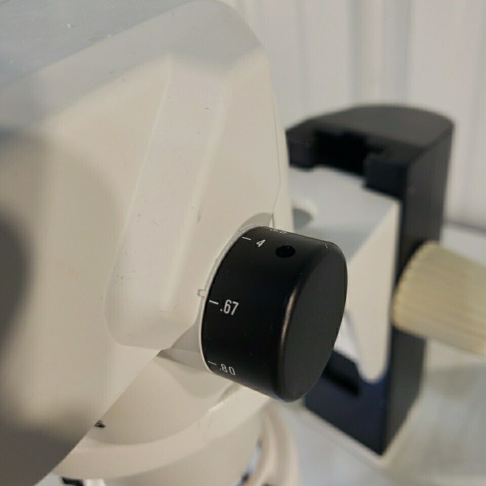 Olympus Microscope SZ4045 ESD 0.67x-4x StereoZoom w/ LED Ring Light, Stand, Eyep