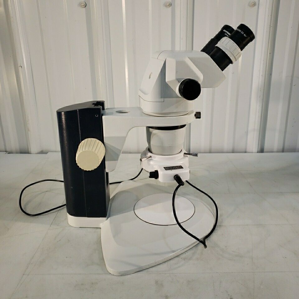 Olympus Microscope SZ4045 ESD 0.67x-4x StereoZoom w/ LED Ring Light, Stand, Eyep