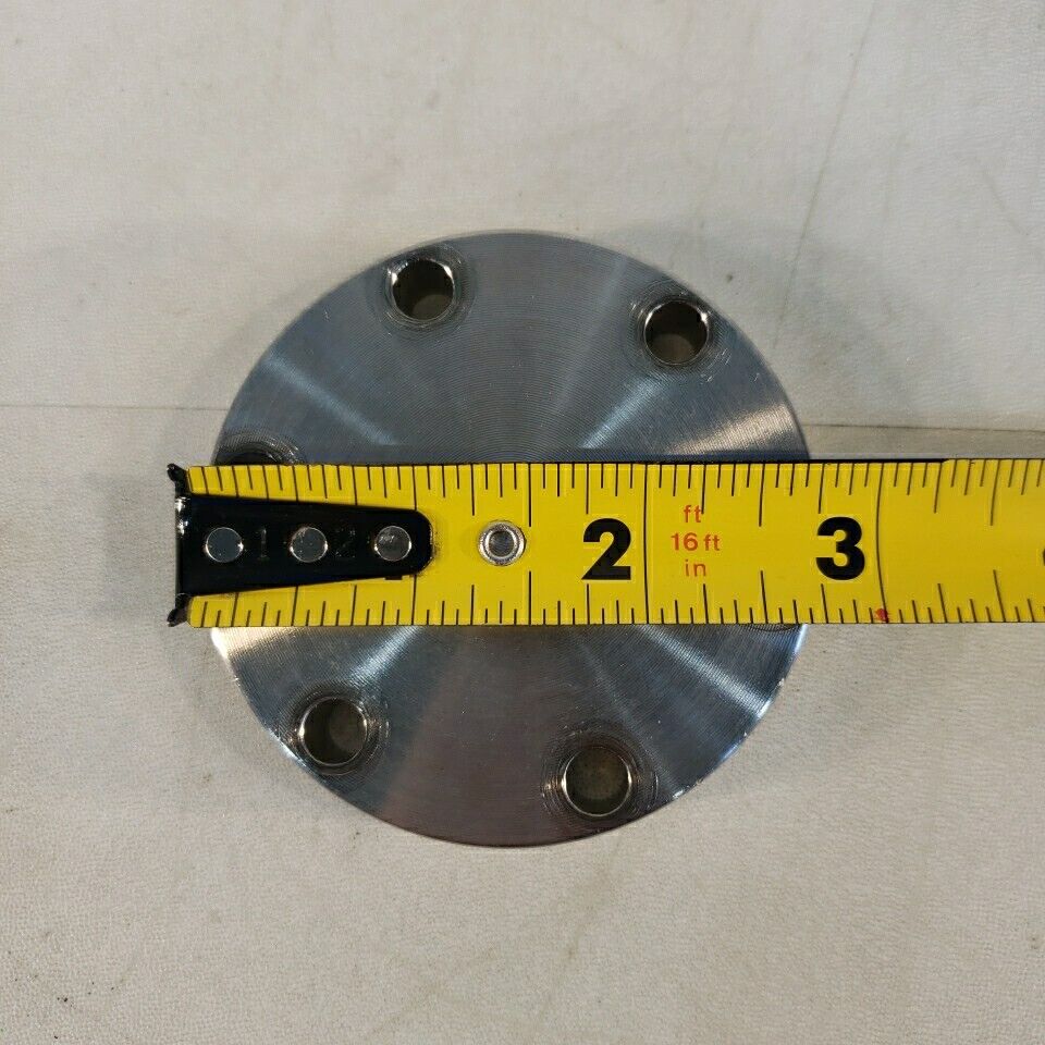 Omicron P8249 2.75" CF DN35CF Conflat Blank Flange High Vacuum Stainless Steel