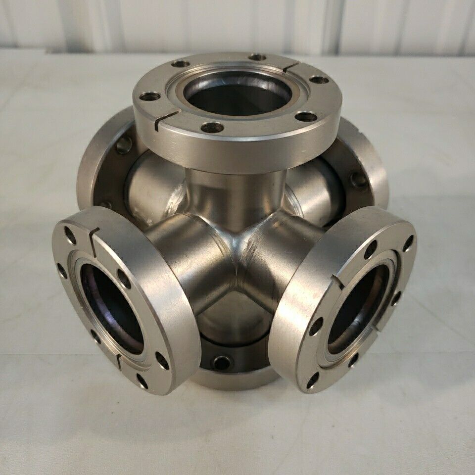 2.75" DN35CF 6-Way Cross CF Nicked Knife Edge High Vacuum Stainless Steel
