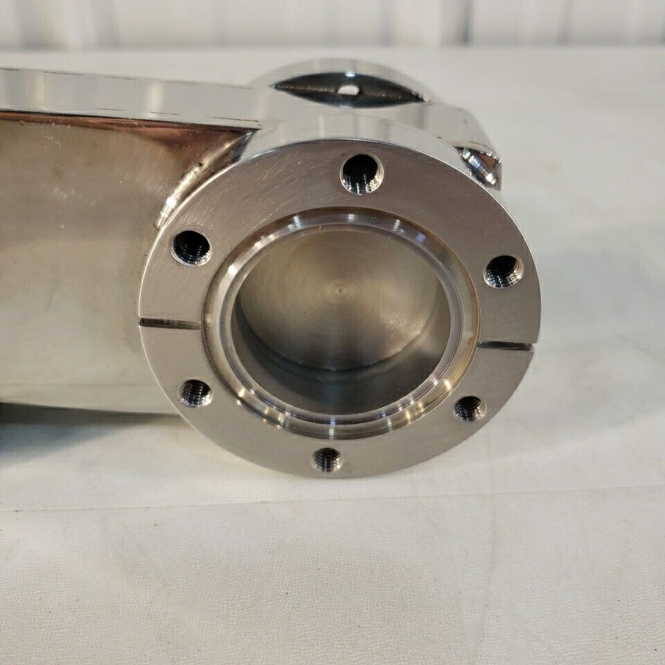 2.75" CF DN35CF Manual Gate Valve CF Tapped Holes High Vacuum Stainless Steel