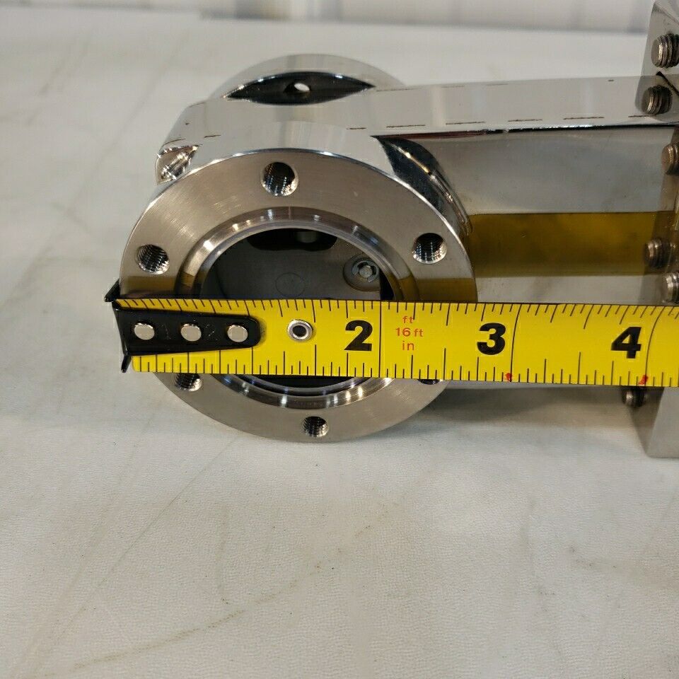 2.75" CF DN35CF Manual Gate Valve CF Tapped Holes High Vacuum Stainless Steel
