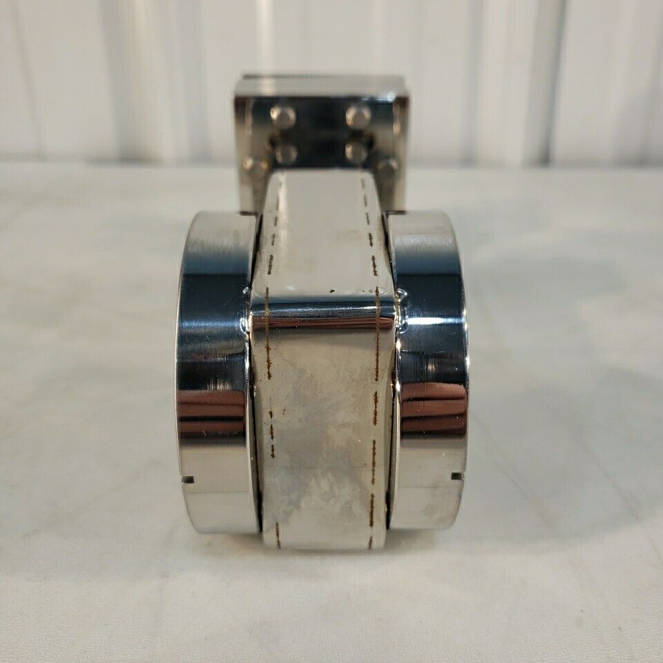 2.75" CF DN35CF Manual Gate Valve CF Tapped Holes High Vacuum Stainless Steel