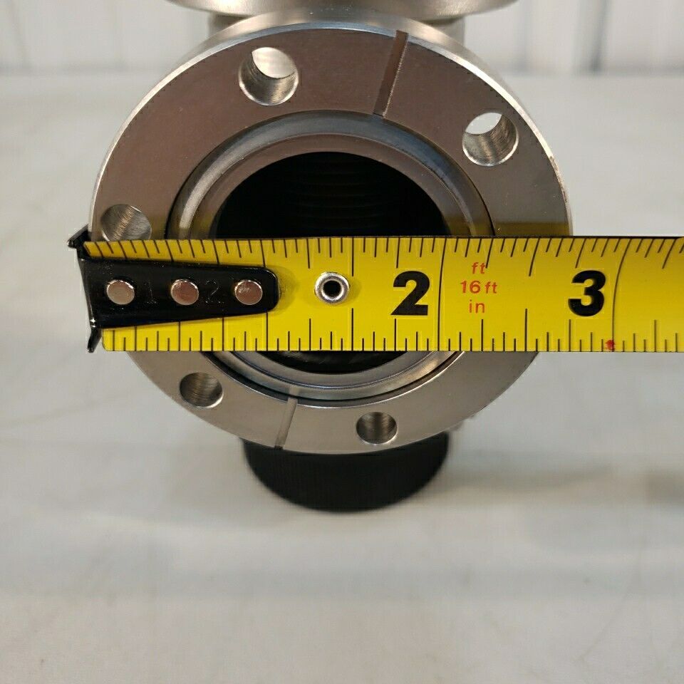 2.75" DN35CF Tee 90 Degree Angle Manual Valve CF High Vacuum Stainless CF35