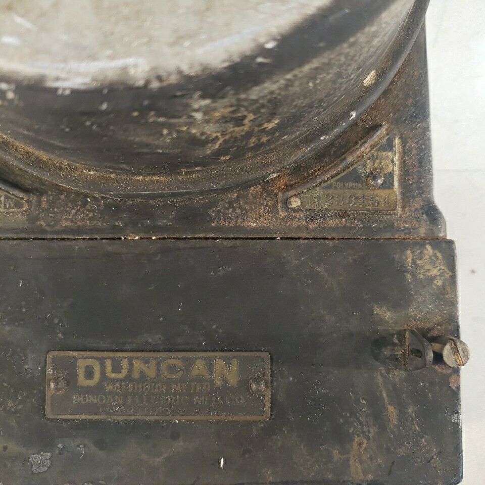 Vintage Analog Duncan Polyphase Watthour Meter Elecricity Meter 230V 3W 10A