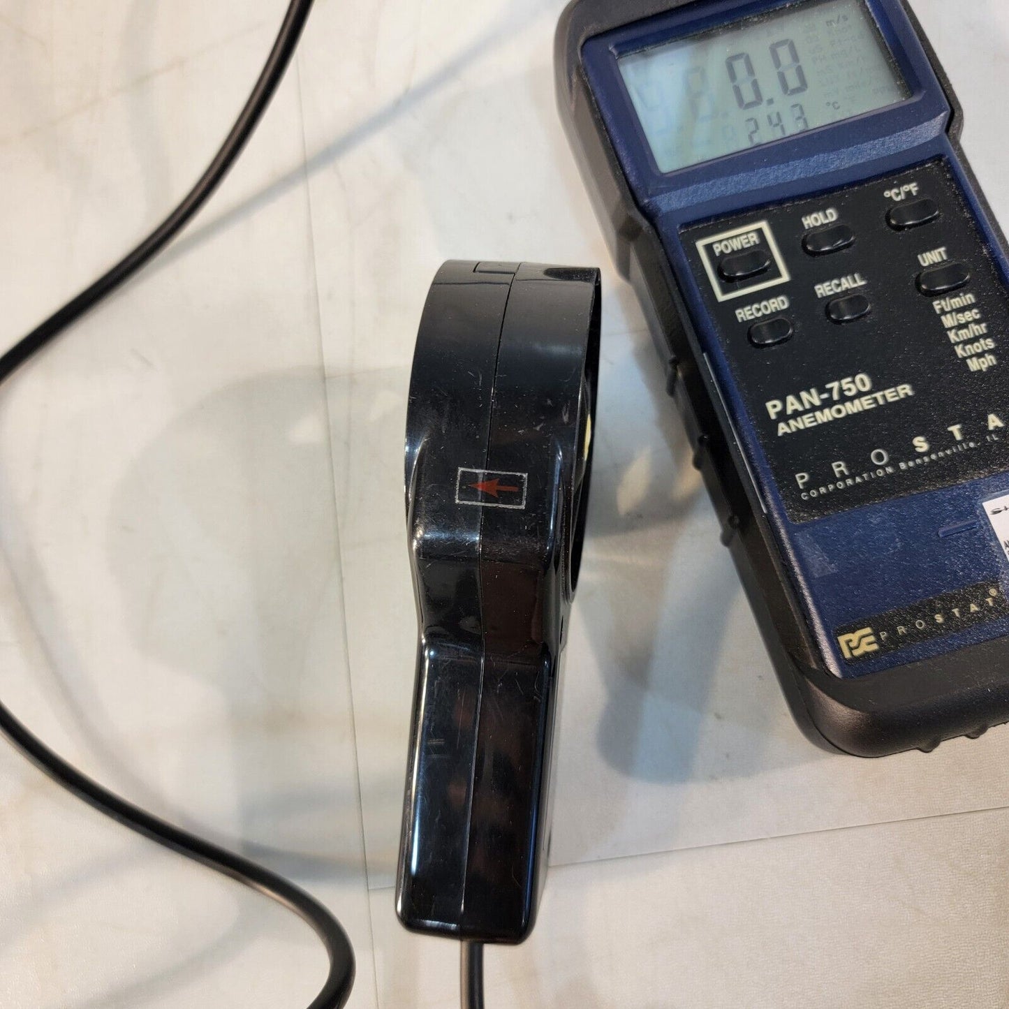 Prostat PAN-750 Vane Probe Anemometer Air Speed Handheld Device
