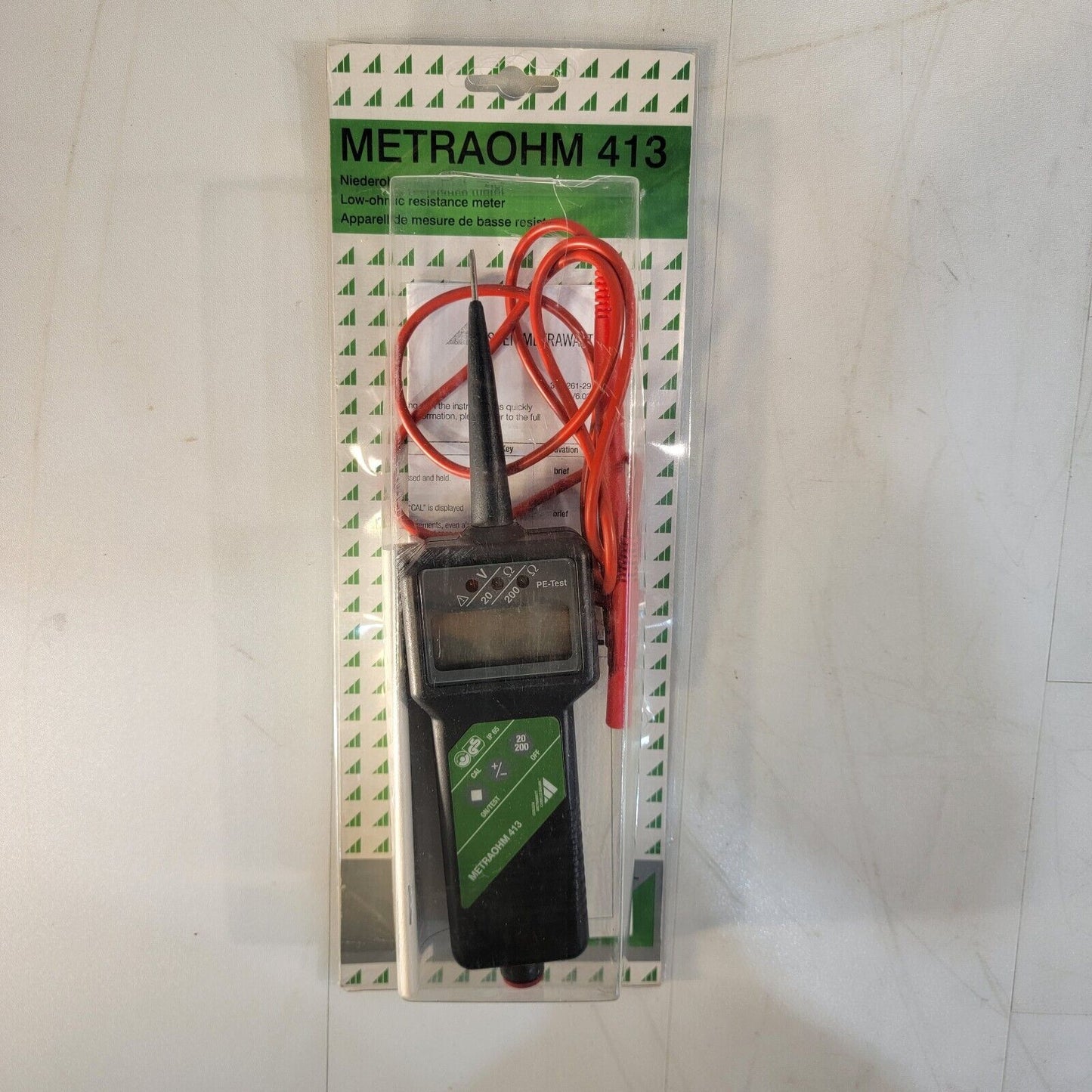 Gossen Metrawatt Camille Bauer MetraOhm 413 Meter 0-20 Ohm 200 Ohm Portable