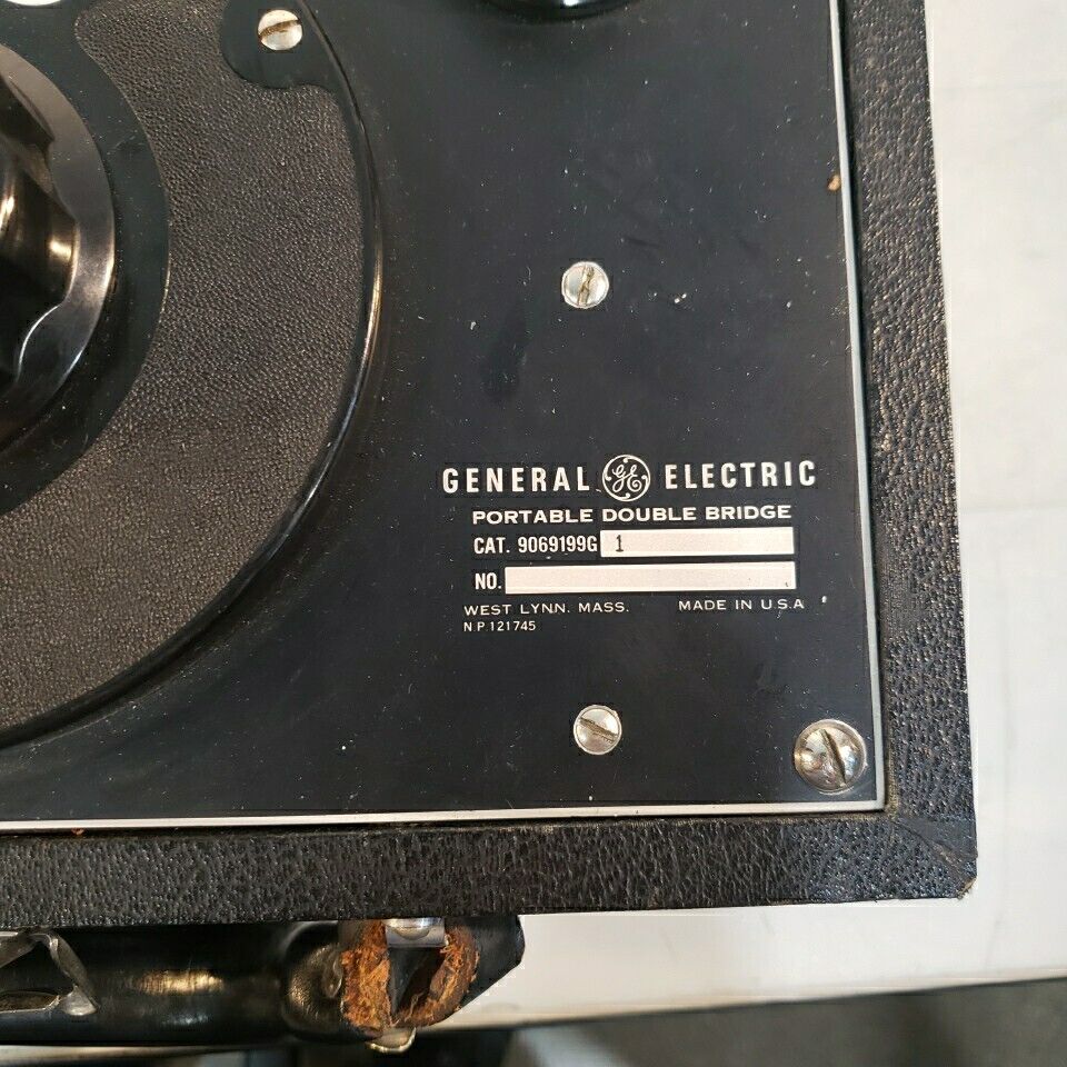 General Electric Portable Double Bridge Cat. 9069199G 1