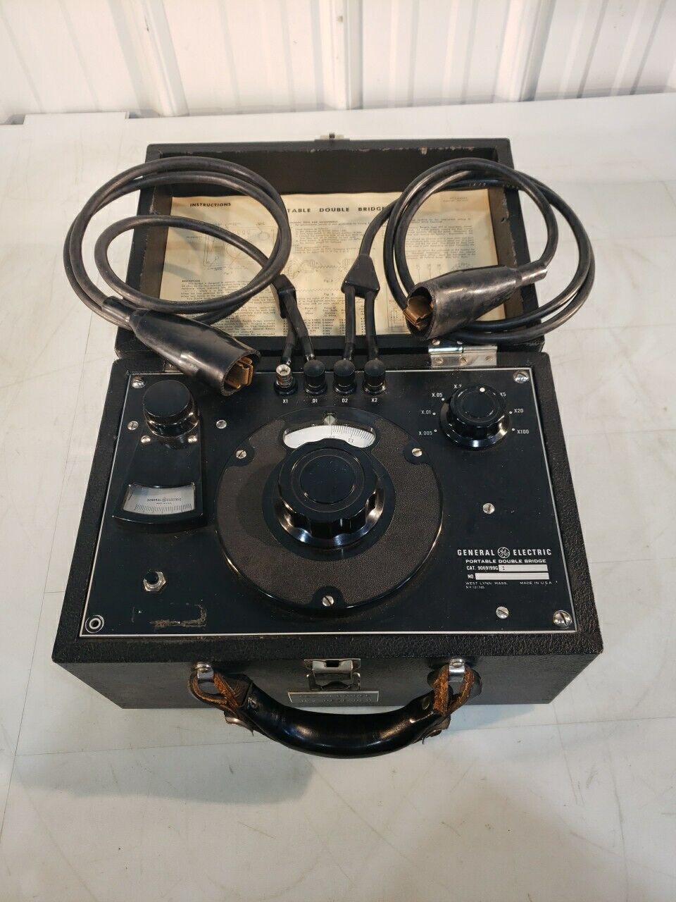 General Electric Portable Double Bridge Cat. 9069199G 1
