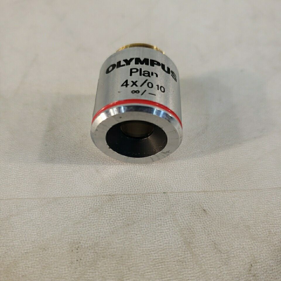 Olympus Plan 4x/0.10 Inf/- Microscope Objective Lens