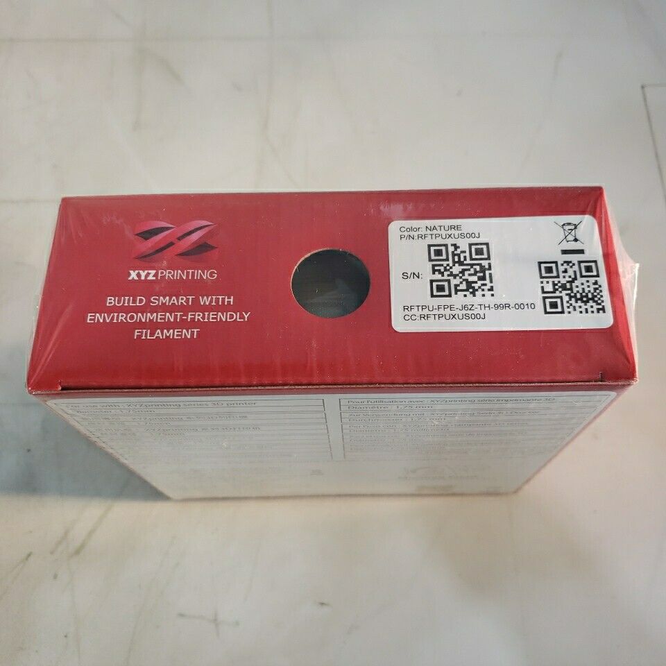 XYZ Printing TPU 600g 3D Printing Nature Flexible Filament New Sealed 1.75mm