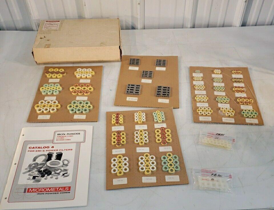 Micrometals Iron Power Inductor Transformer Kit #14 Toroidal E Cores Bus Cords