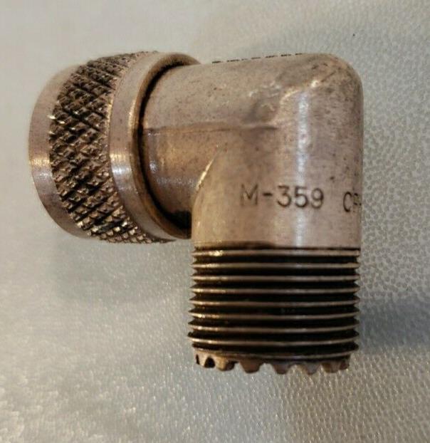 Amphenol M-359 UHF-Male to UHF-Female Right Angle Connector Elbow