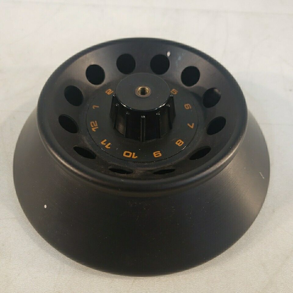 Microcentrifuge Rotor 12-Position Well 4" Fixed Angle Centrifuge Aluminum