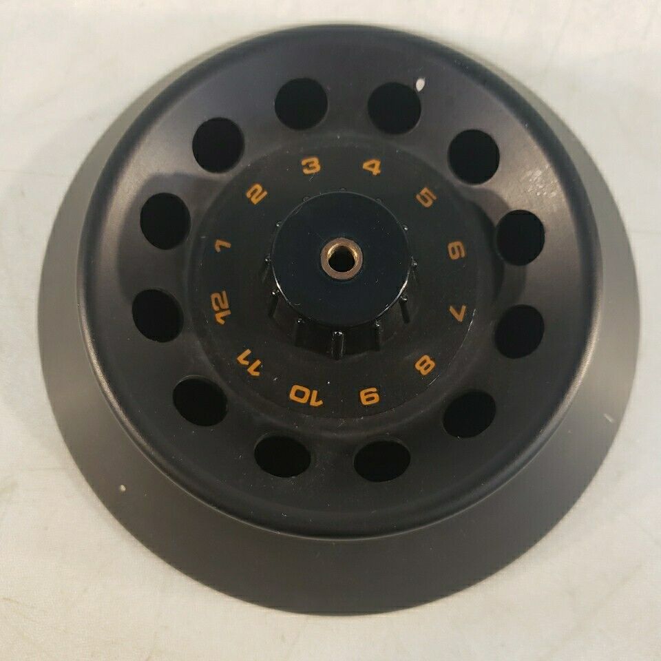 Microcentrifuge Rotor 12-Position Well 4" Fixed Angle Centrifuge Aluminum