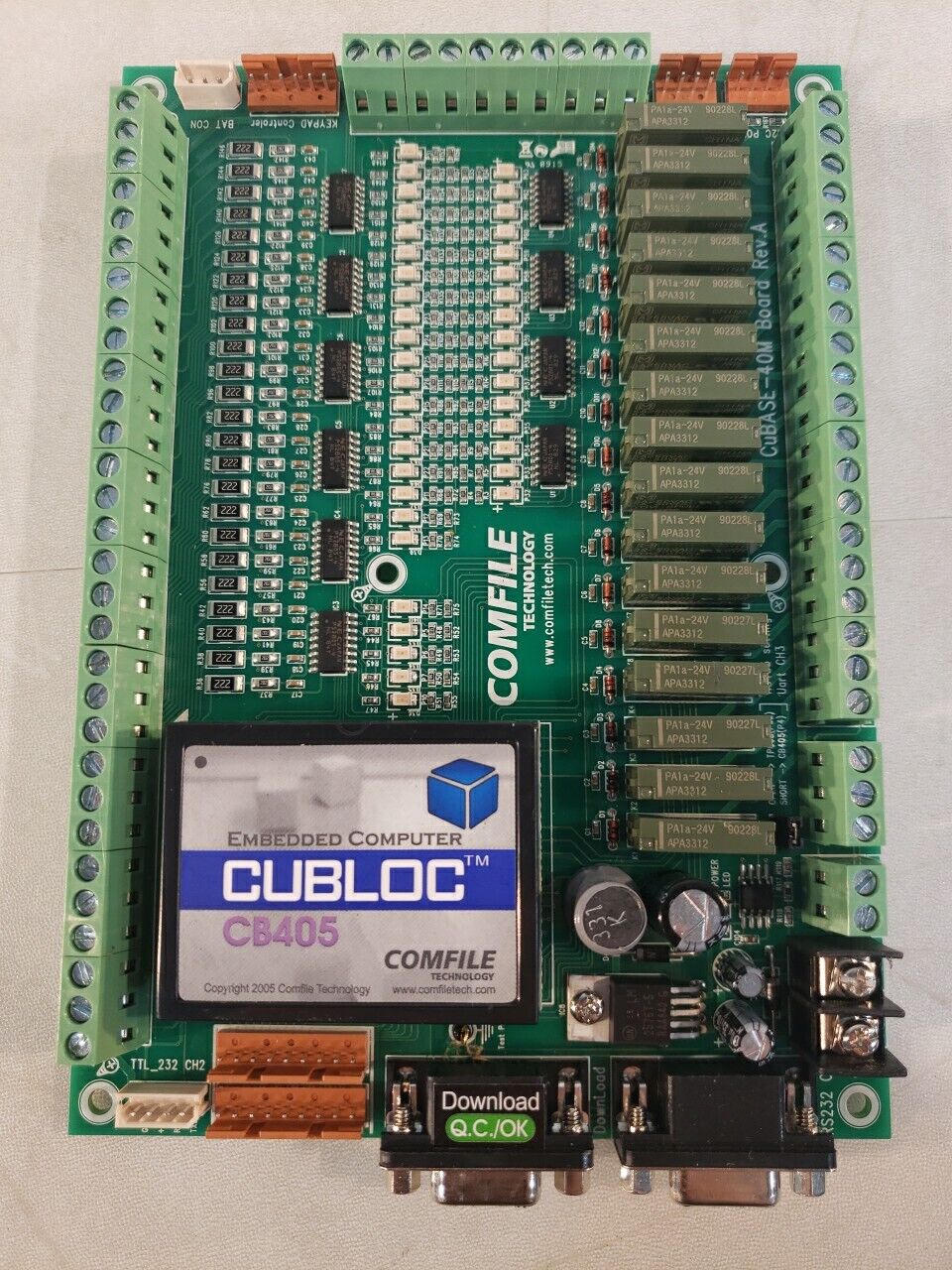 Comfile Embedded Computer Board Cubloc CB405 Circuit Board Assy