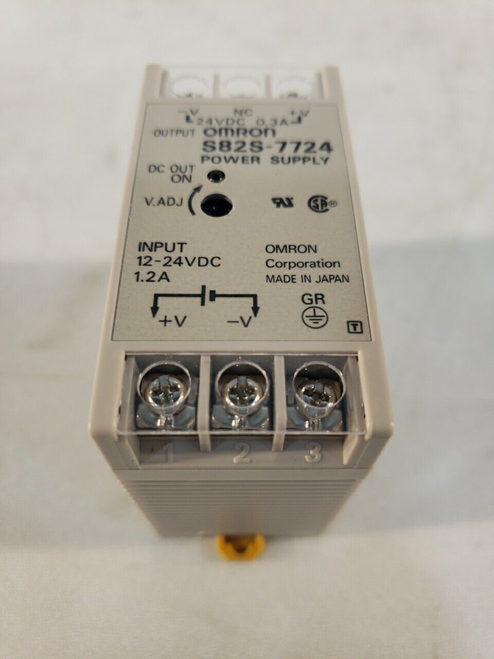 Omron S82S-7724 Power Supply Input:12-24V DC 1.2A Output: 24V DC 0.3A