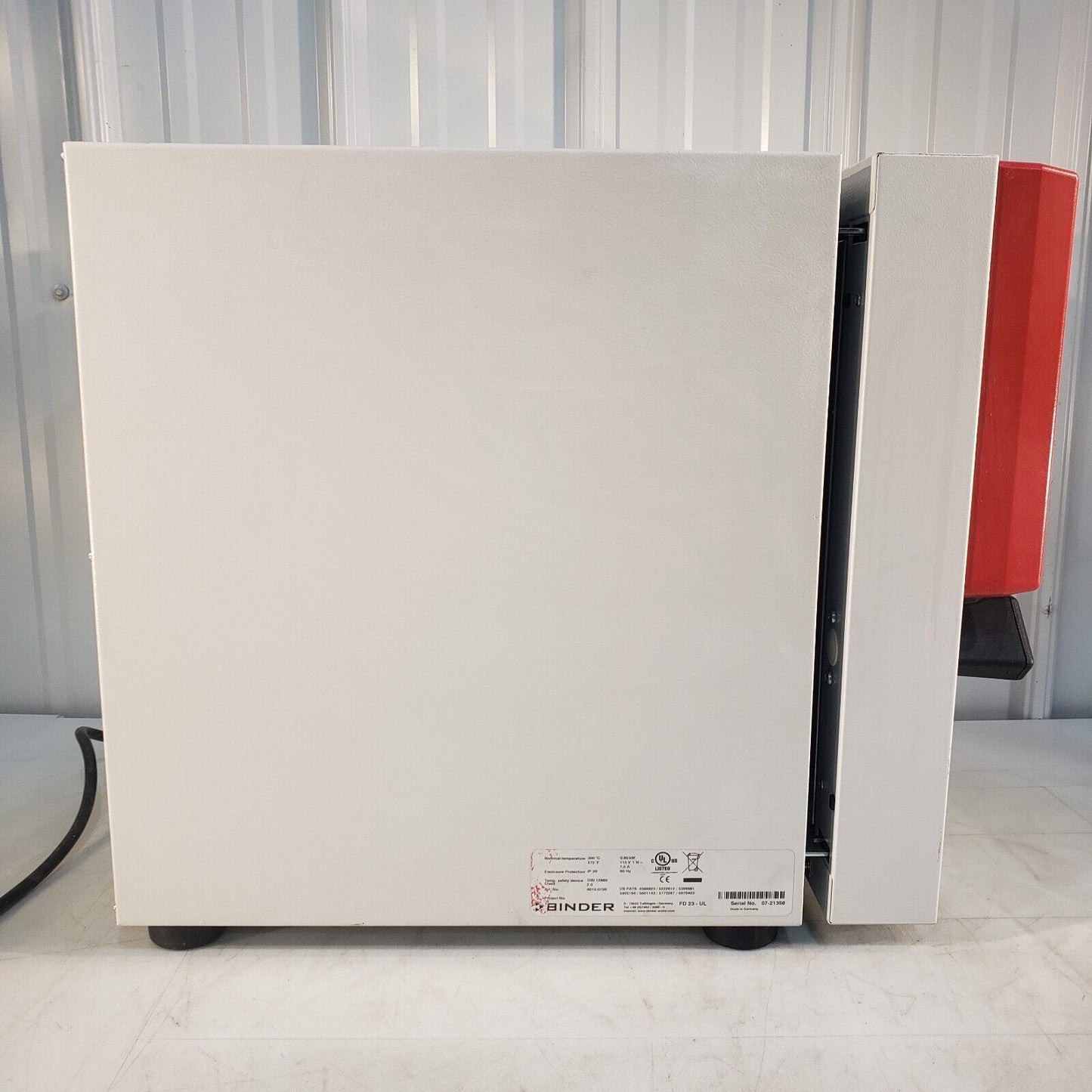 Binder 9010-0196 FD 23 Laboratory Oven - Tested Works, Heats Up To 290 deg C.