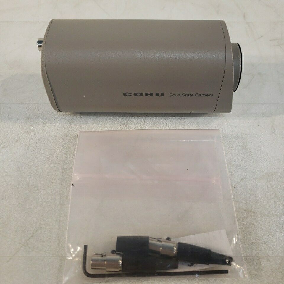 Cohu 4815-5000/0000 Solid State Camera 12VAC/DC 60hz 4.2W w/ Accessories