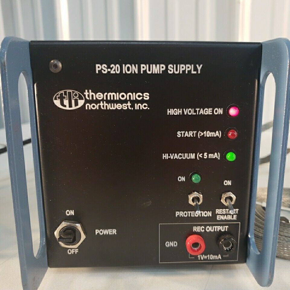 Thermionics Northwest PS-20 Ion Pump Supply Working 120V 2A w/ Grounding Cable