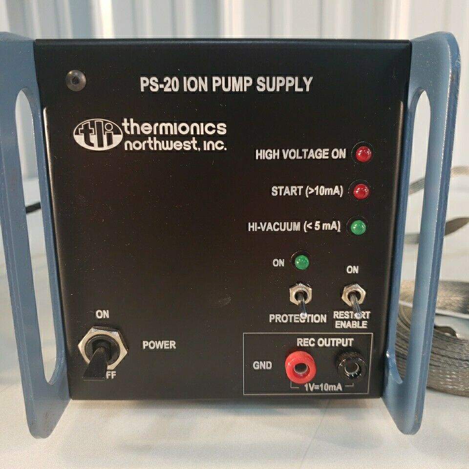 Thermionics Northwest PS-20 Ion Pump Supply Working 120V 2A w/ Grounding Cable