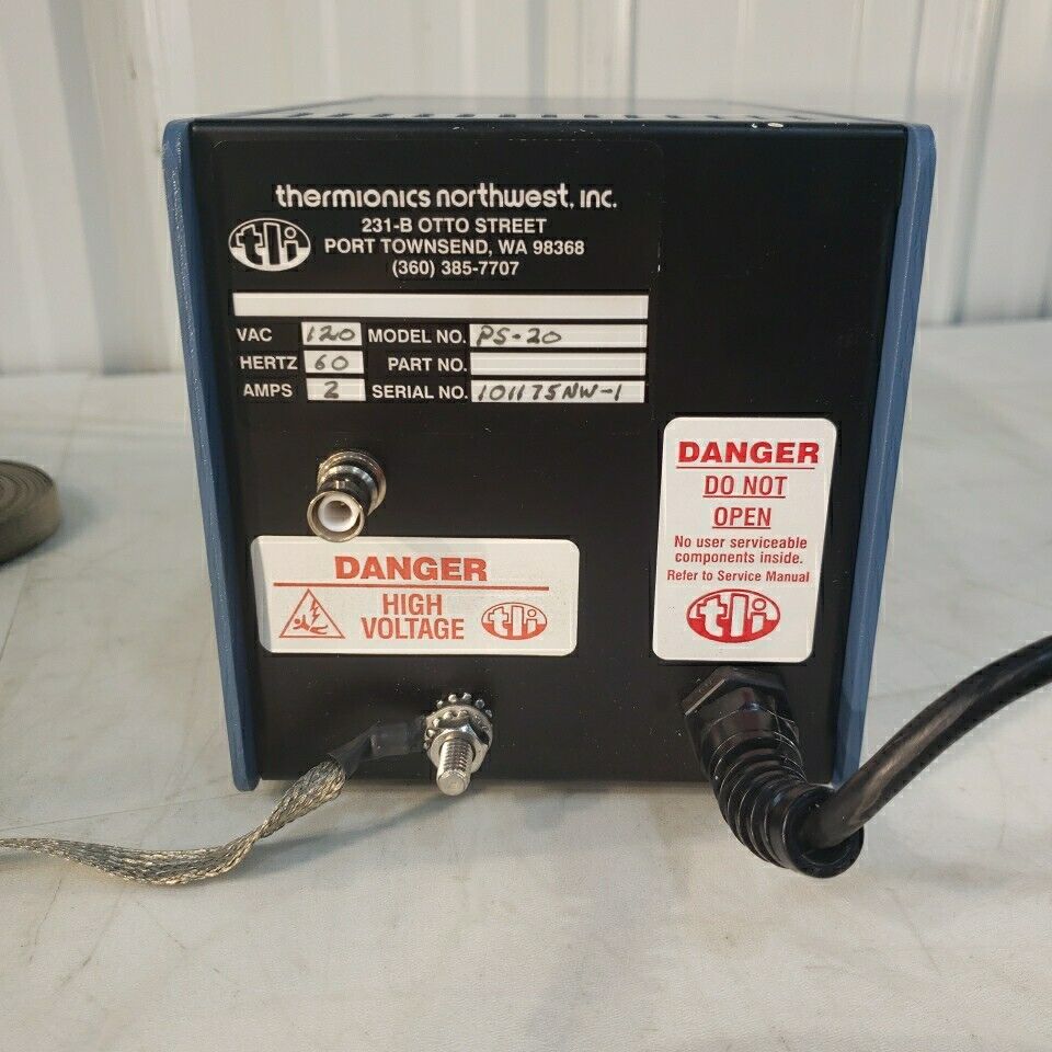 Thermionics Northwest PS-20 Ion Pump Supply Working 120V 2A w/ Grounding Cable