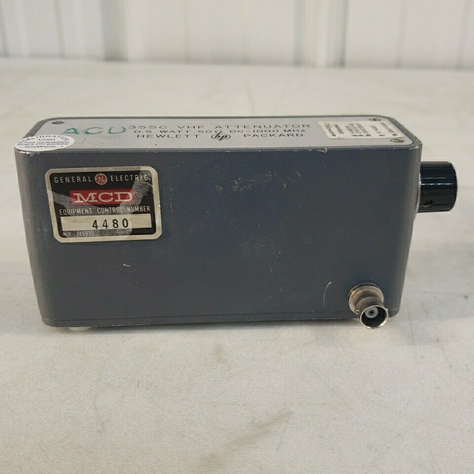 HP 355c VHF Attenuator 0.5W 50 Ohm DC-1000MHz General Electric Adjustable DB