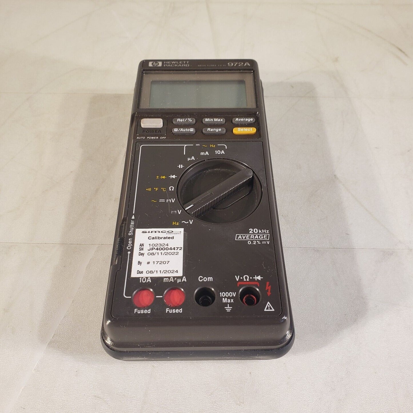 Hewlett Packard HP 972A Handheld Digital Multimeter