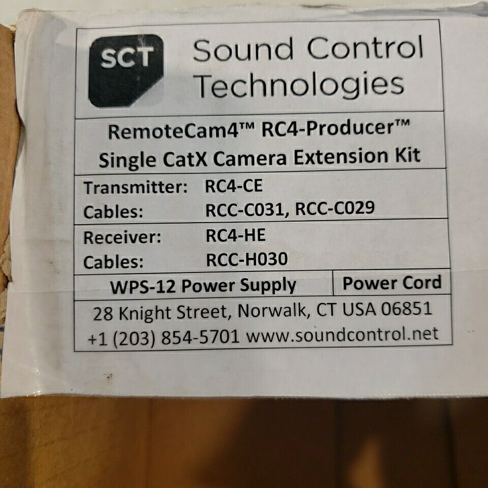 Sound Control Technologies RC4-Producer Single CatX Camera Extension Base Kit