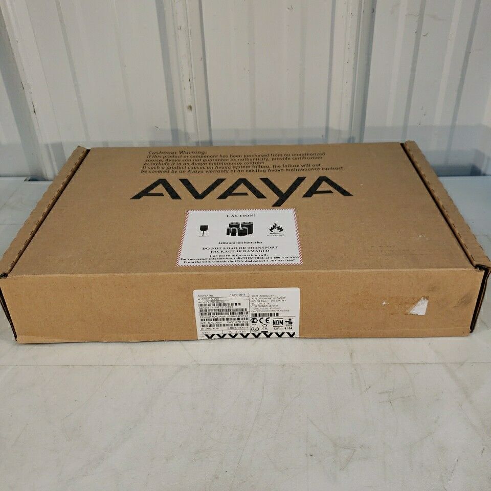Avaya A175 Wifi Collaboration Tablet 700500107 Black Display Icon Buttons