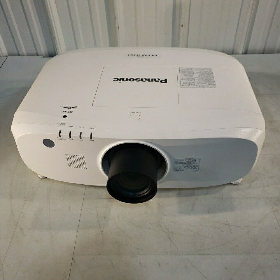 Panasonic PT-EW540 WXGA LCD Projector w/ Lamp and Lens - Works