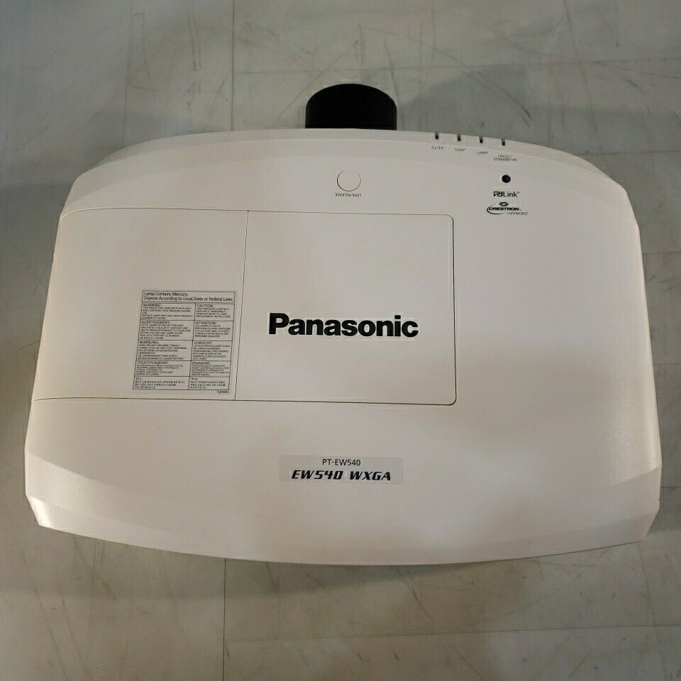 Panasonic PT-EW540 WXGA LCD Projector w/ Lamp and Lens - Works