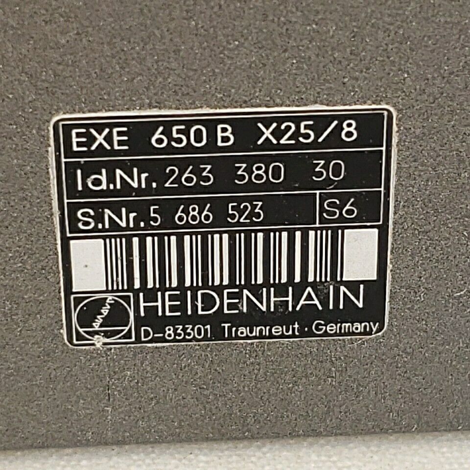 Heidenhain EXE 650B X25/8 Industrial Control System Encoder Box From XY Table