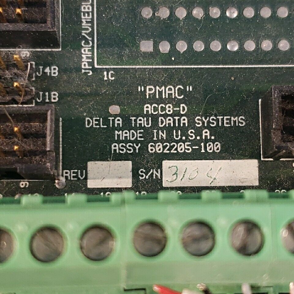 Delta Tau Data Systems PMAC ACC8-D Circuit Board PF-B94V-0 From XY Table