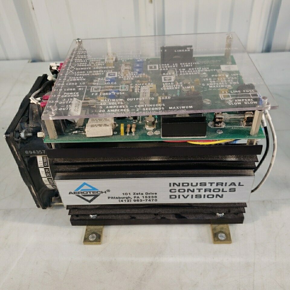 Aerotech 4020 Linear Servo Controller From XY Table 115V 5A W/ 52752/8 Fan