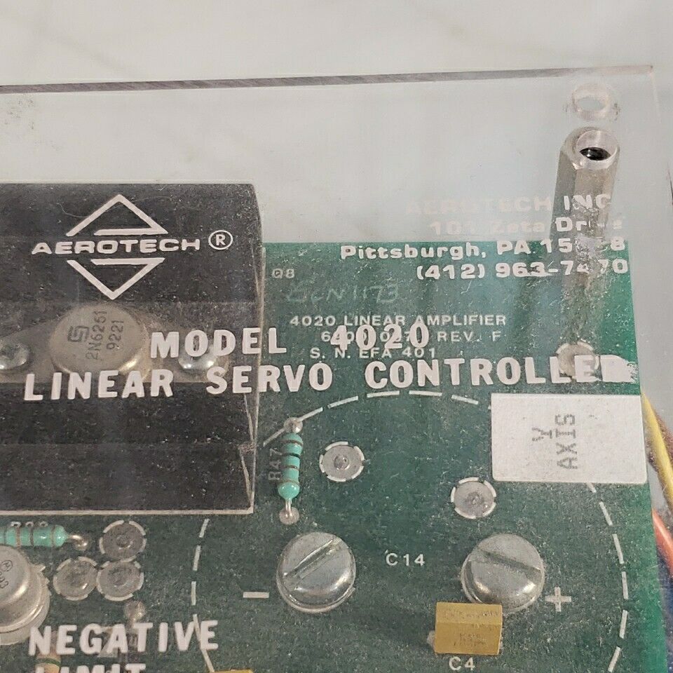 Aerotech 4020 Linear Servo Controller From XY Table 115V 5A W/ 52752/8 Fan