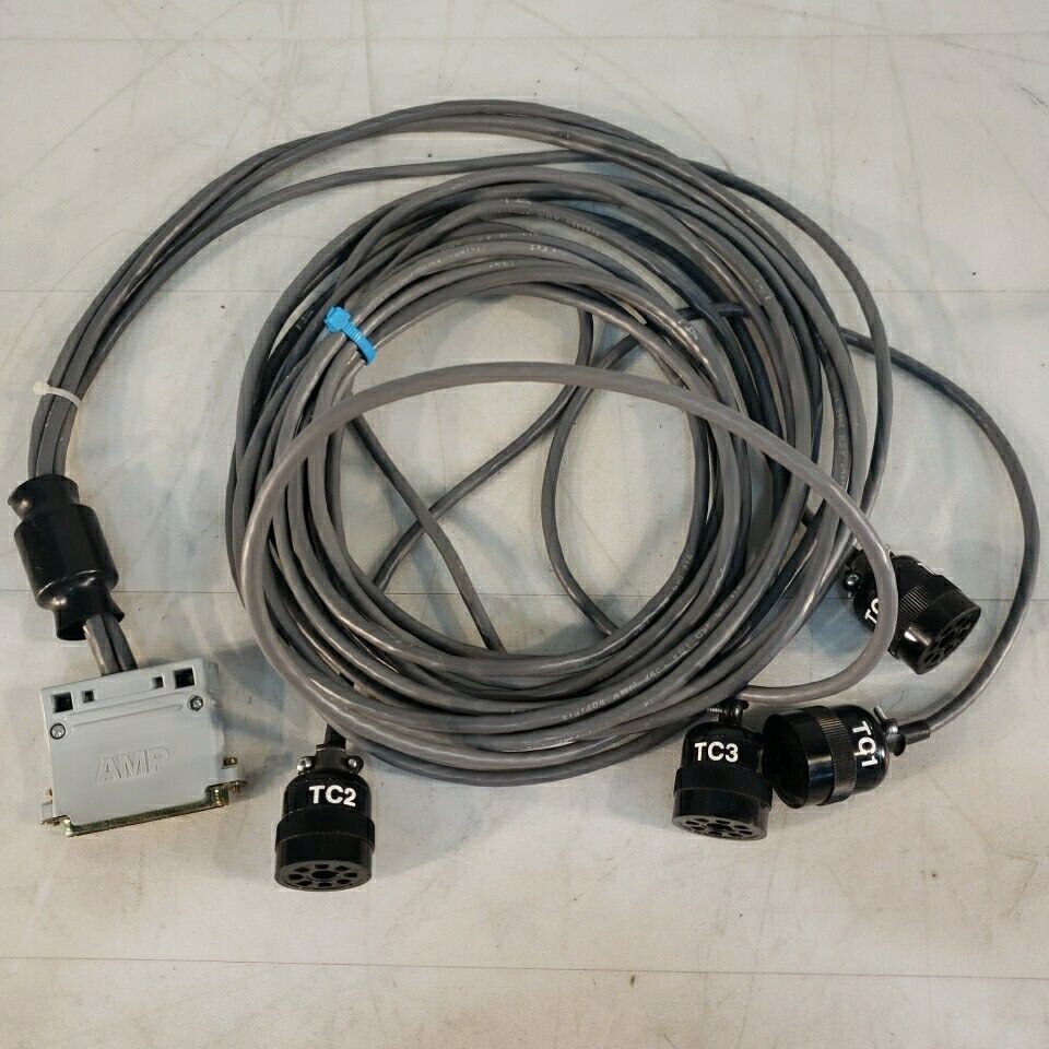 Granville-Phillips 4-Channel Thermocouple Vacuum Gauge Cable DC-37 E151404 AMP