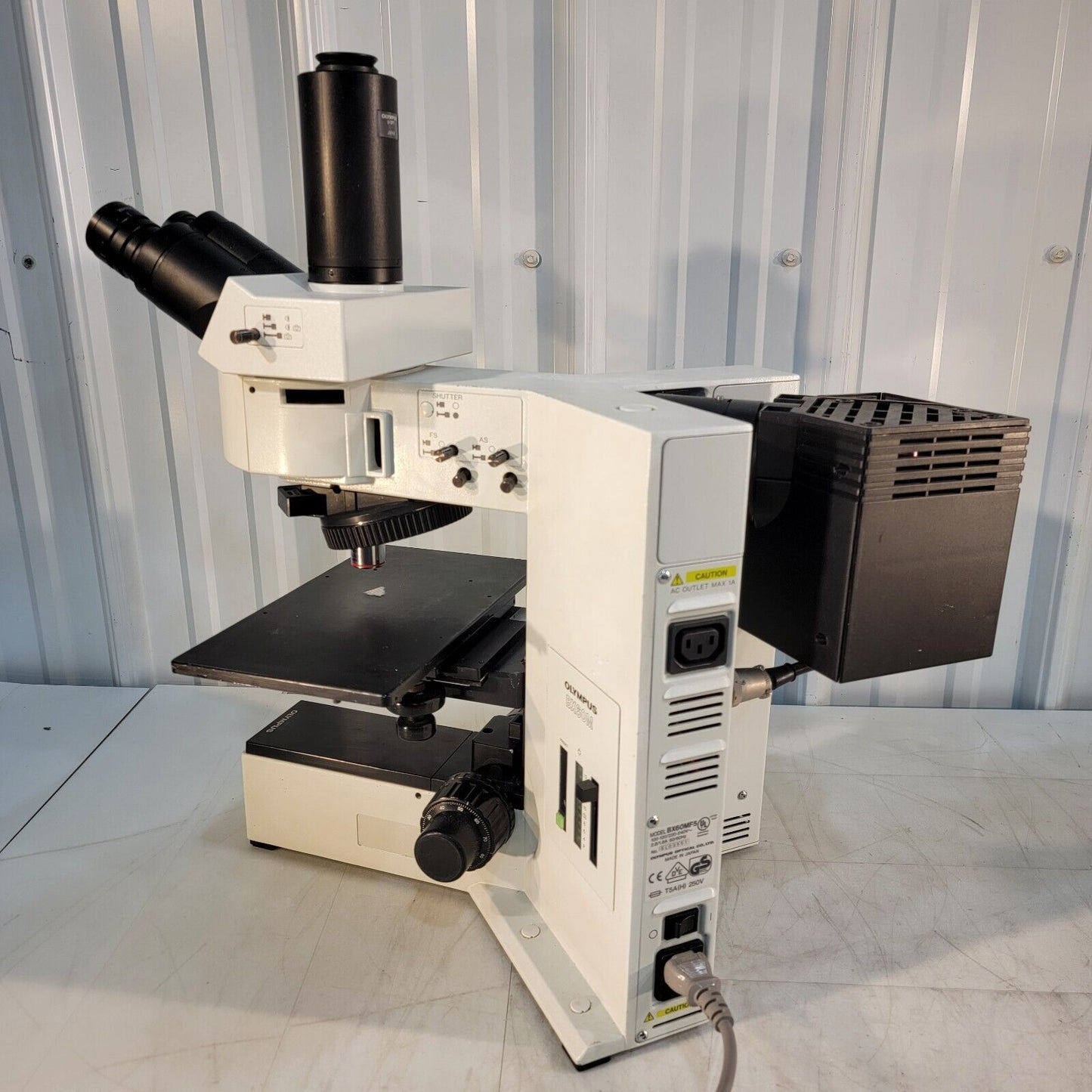 Olympus BX60 M Microscope Trinocular BF/DF Metallurgical BX60MF5 w/ Eyepieces, O