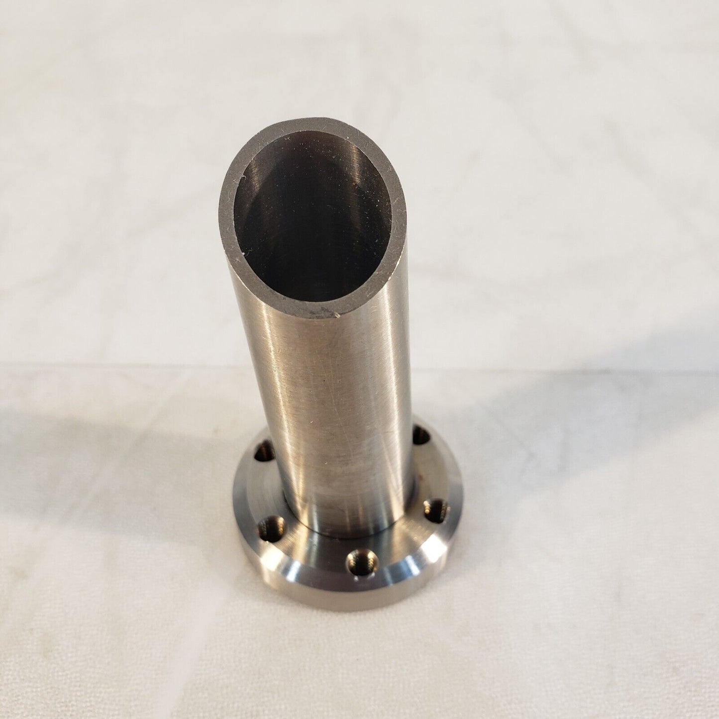 1.33" DN16CF Half Nipple Angled Tapped Hole 2.375" Length High Vacuum