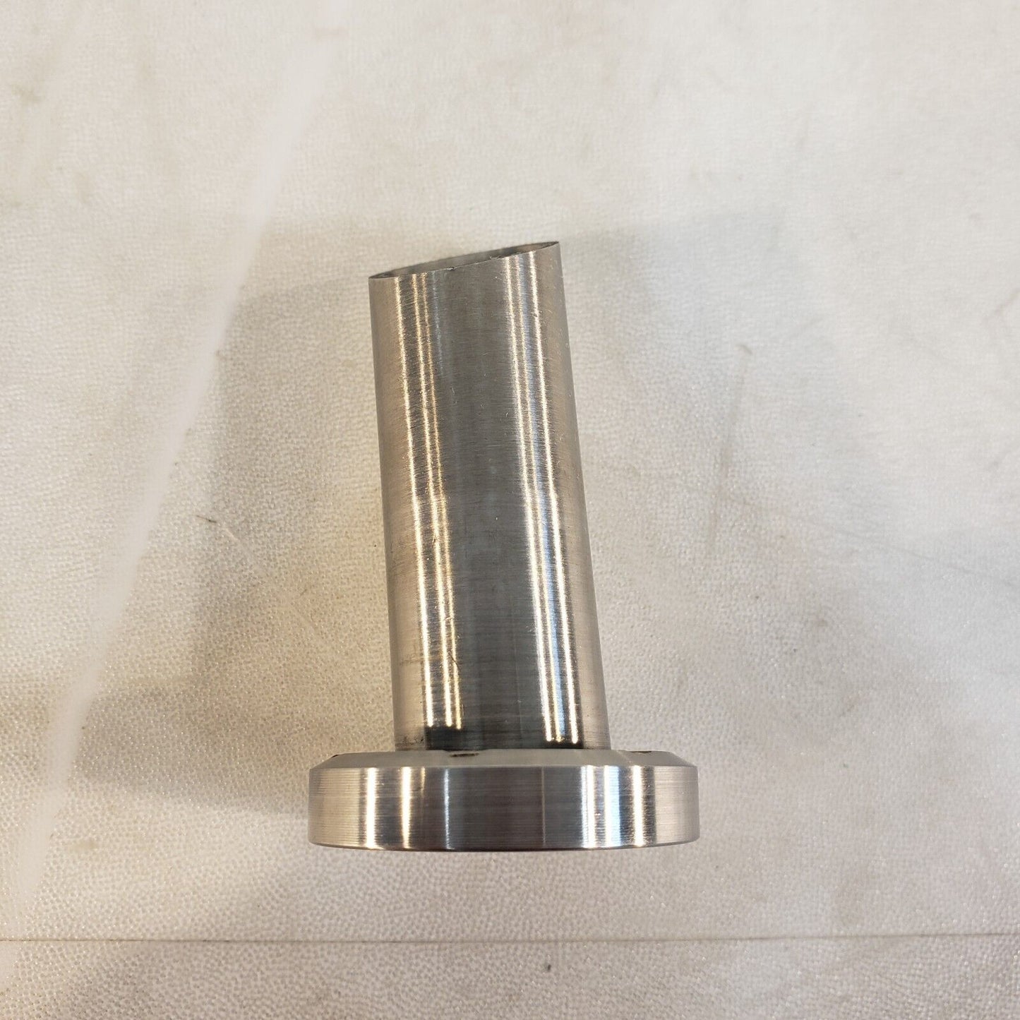 1.33" DN16CF Half Nipple Angled Tapped Hole 2.375" Length High Vacuum