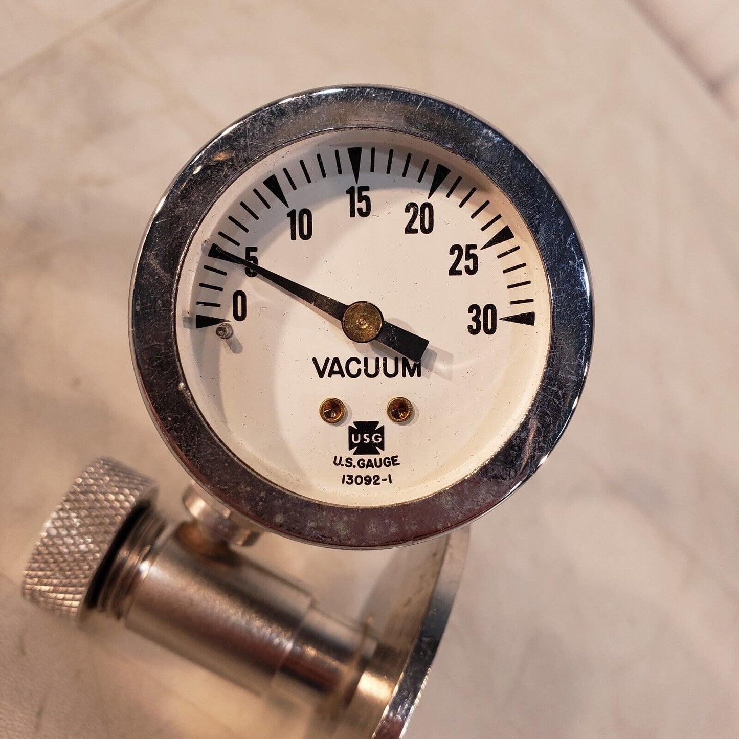 2.5" Tri-Clover Adapter Vacuum Valve w/ Vacuum Gauge Fitting