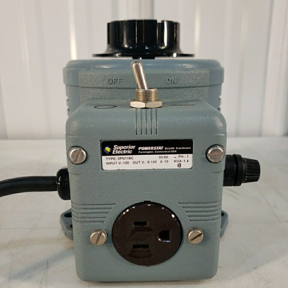 Superior Electric 3PN116C Variable Transformer Powerstat 0-140V Output Tested