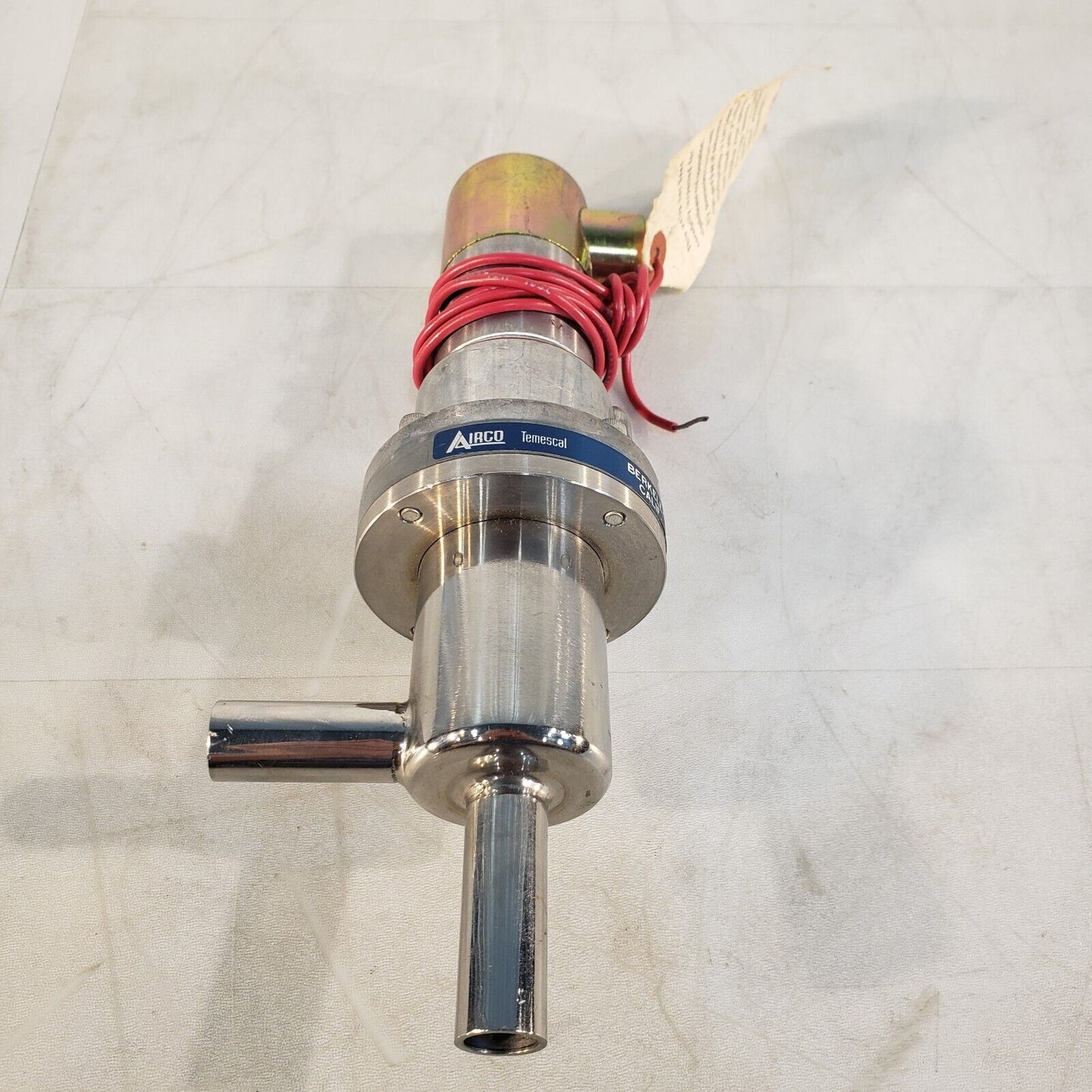 Airco Temescal 5/8" FIG. 2030 Vacuum Valve w/ Skinner V5D34435CTN