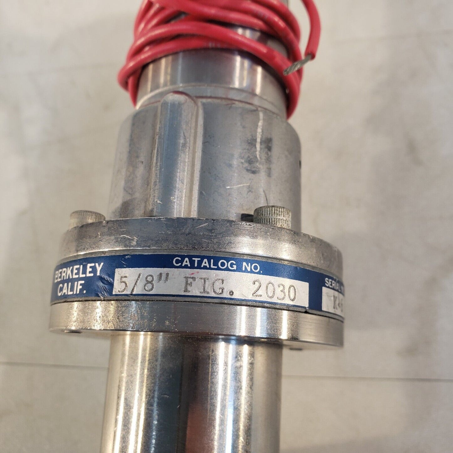 Airco Temescal 5/8" FIG. 2030 Vacuum Valve w/ Skinner V5D34435CTN