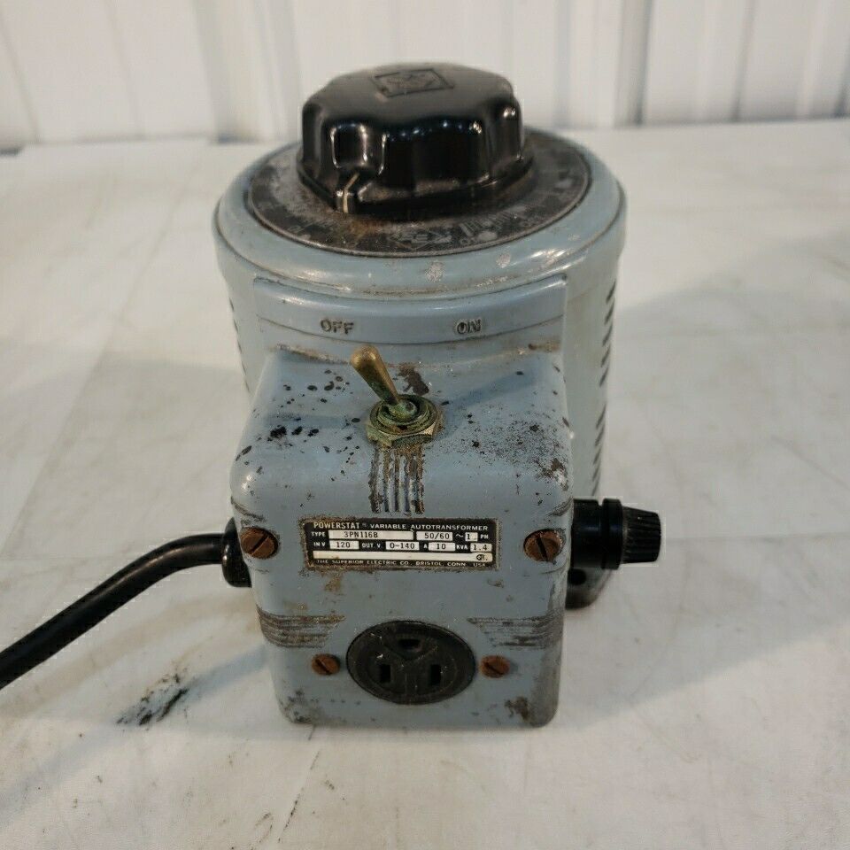Superior Electric 3PN116B Variable Autotranformer Powerstat 0-140V Output Tested