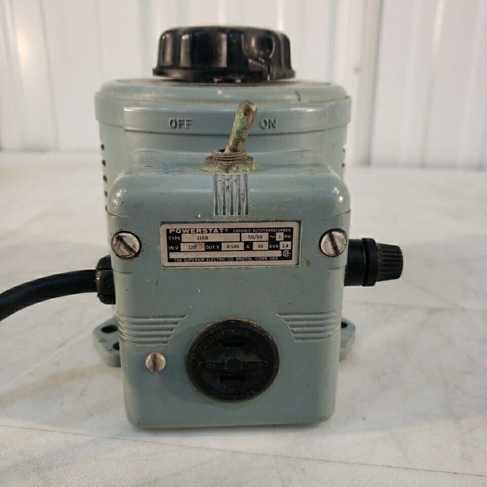 Superior 116B Variable Autotranformer Variac Powerstat 0-140V 10A Output Tested