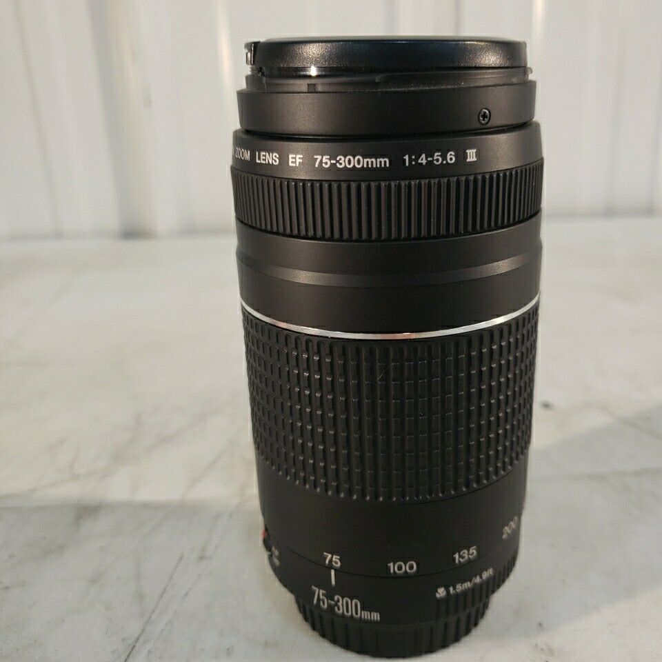 Canon Zoom Lens EF 75-300mm 1:4-5.6 III Telescoping Adjustable Lens